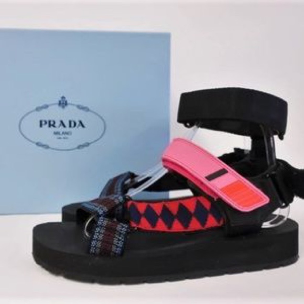 Authentic Prada Pink Teva Sandal